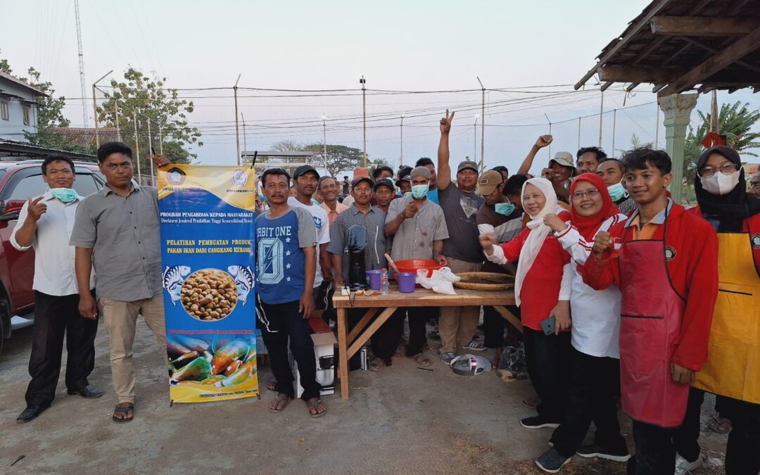 Implementasi IPTEK Tepat Guna: FISIP UNTAG Cirebon Dampingi Warga Olah Limbah Kerang Hijau Jadi Pakan Ikan “POKIJO”